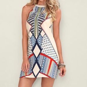 Aztec printed dress.